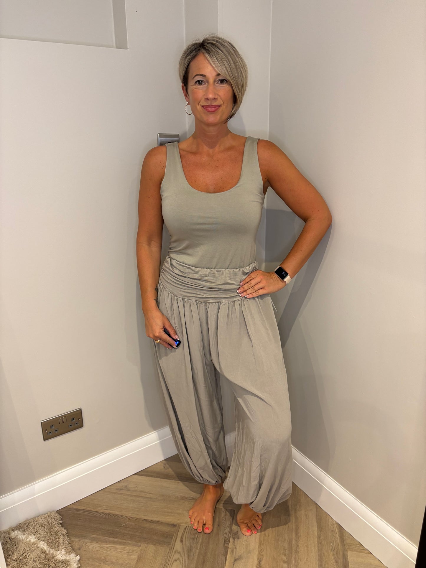 Cotton Harlem Trousers in Mocha