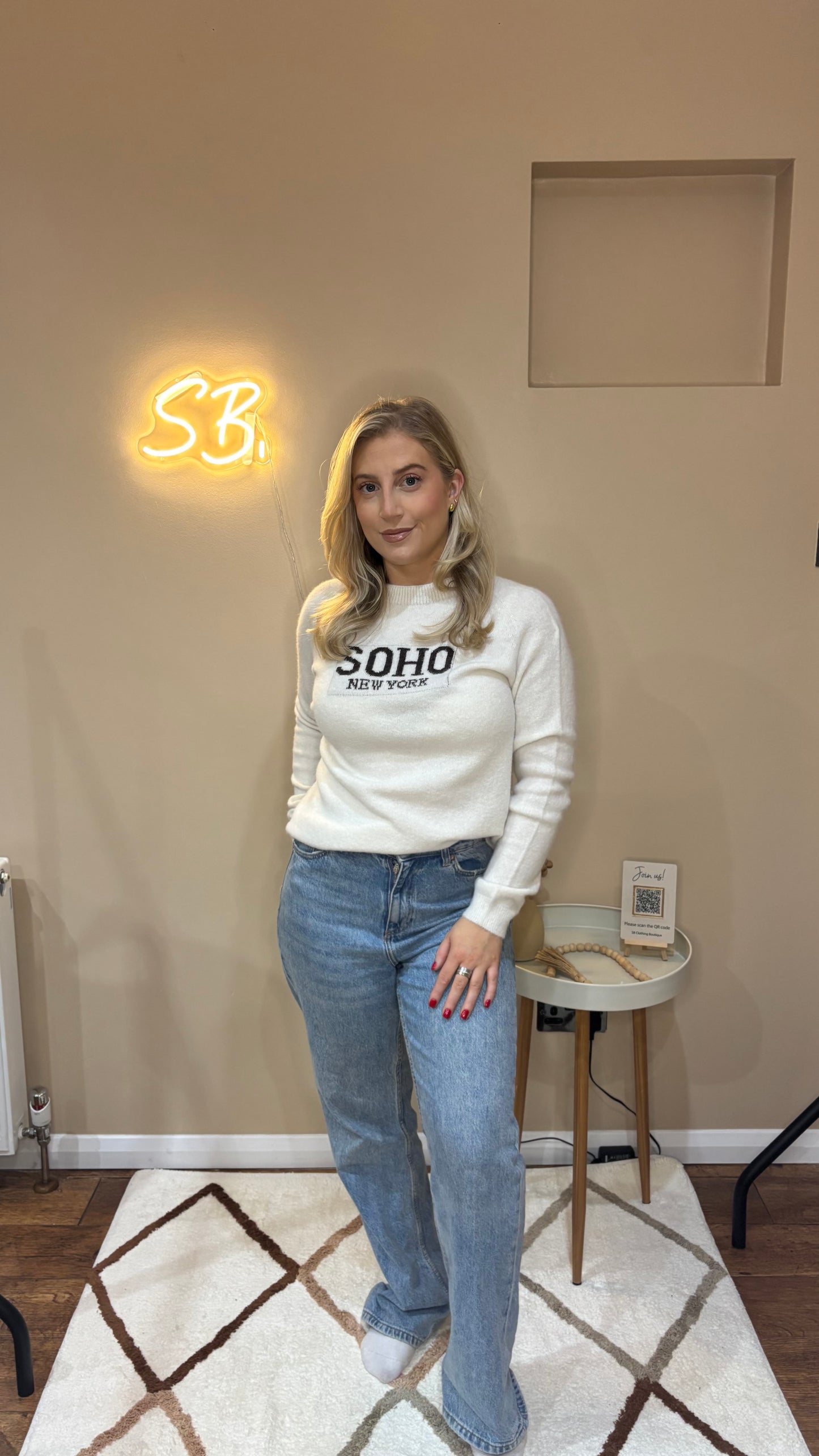 Soho Knit Jumper in Cream