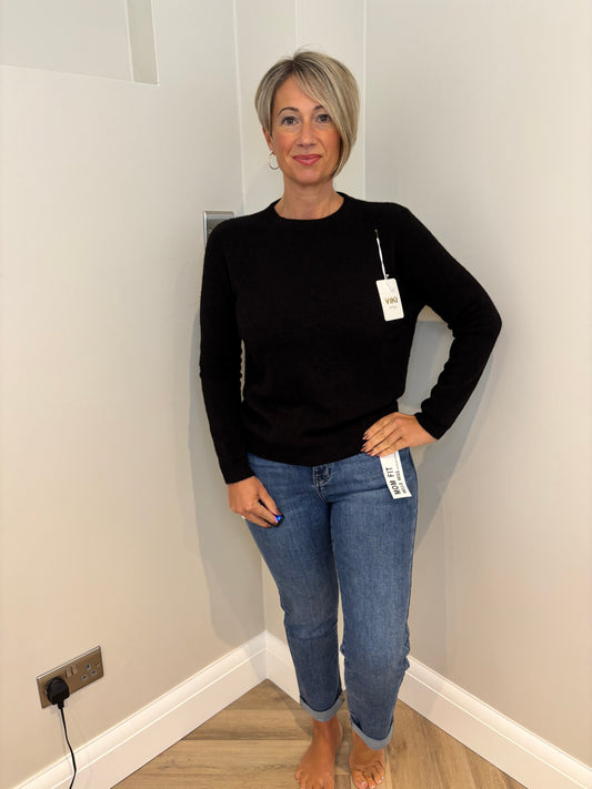 Soft Knit Jumper in Black