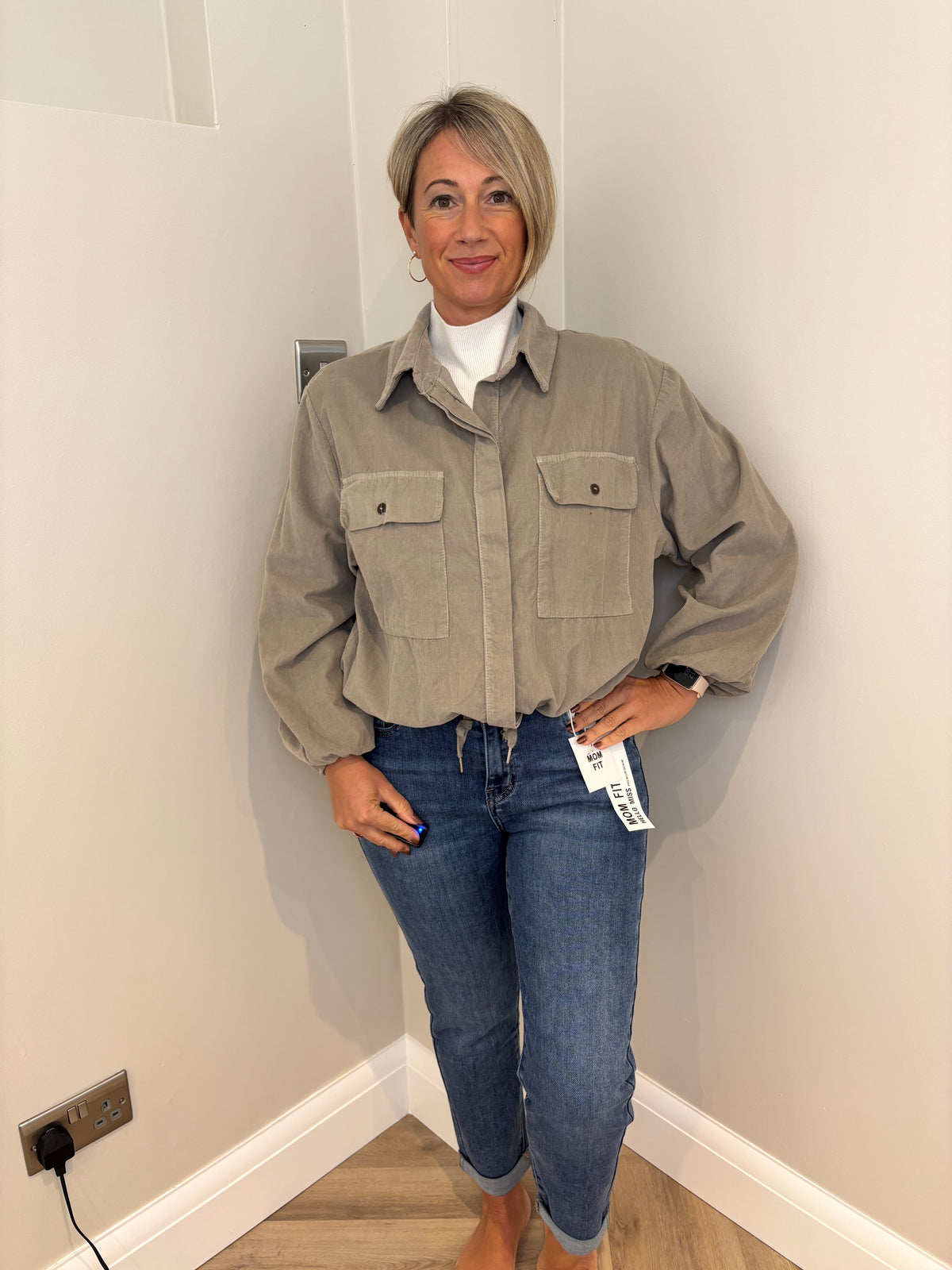 Dark Blue Mom Jeans