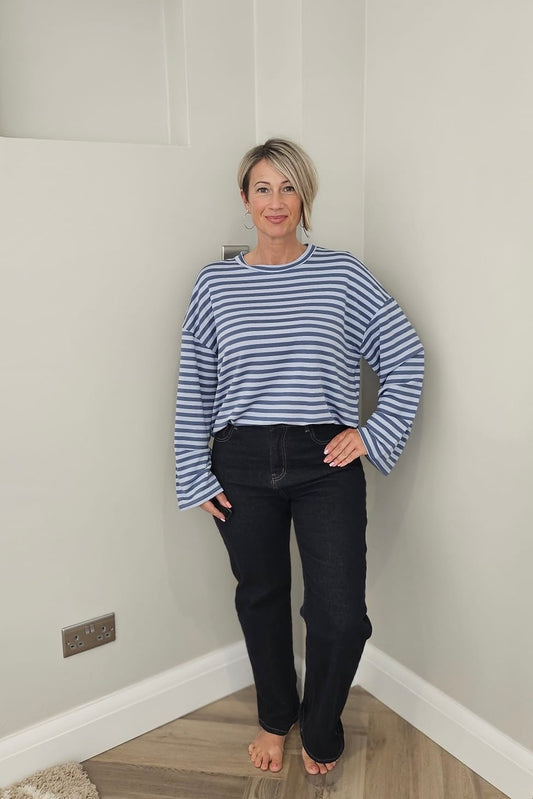 Striped Top in Blue