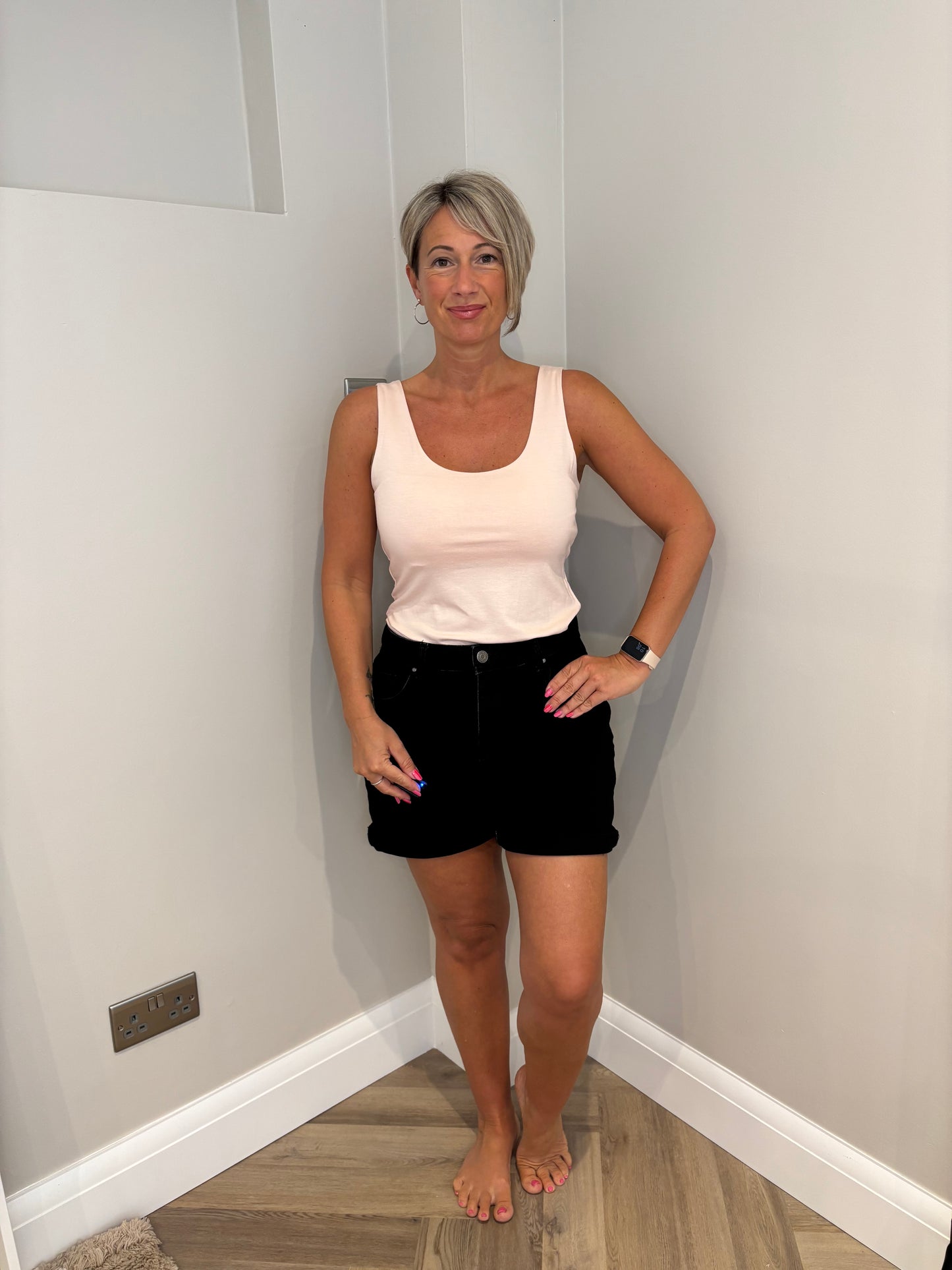 Basic Vest in Pink