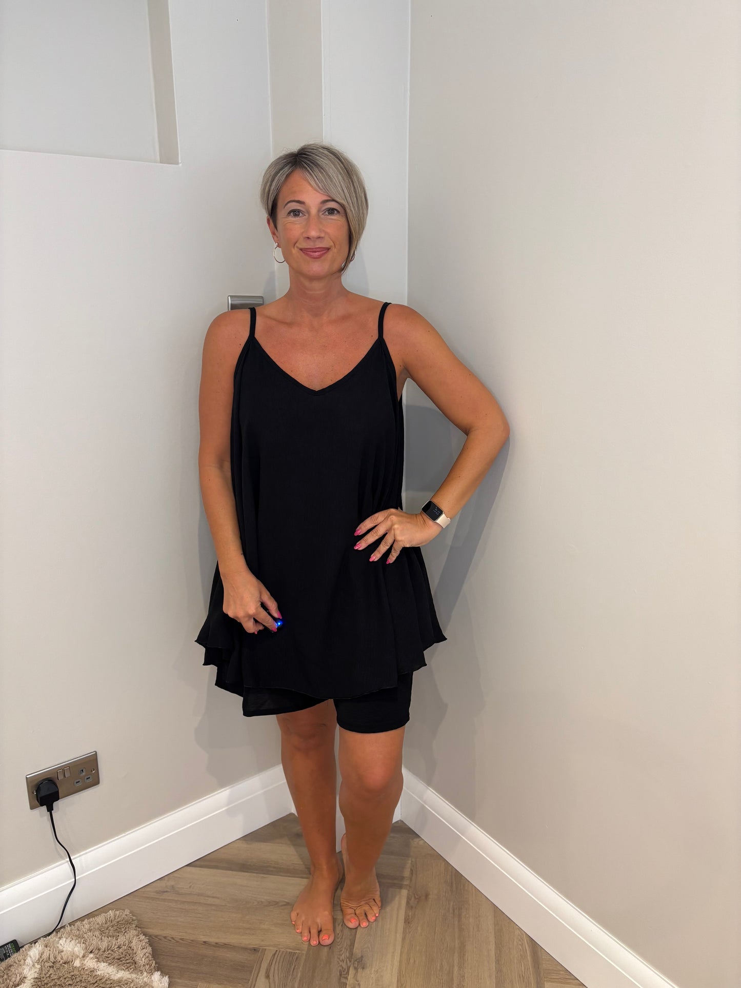 Cami Short Set in Black