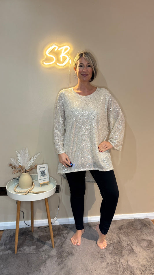 Sequin Dress/Top in Gold