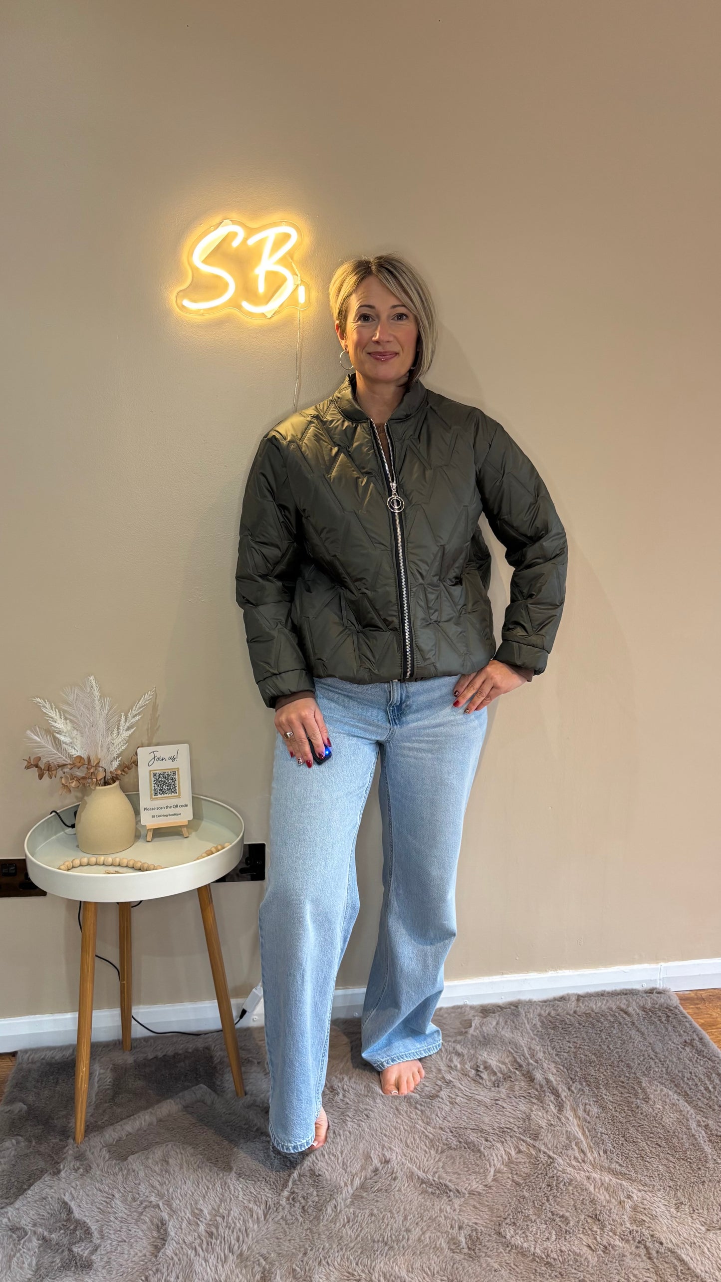 Bomber Raincoat in Khaki